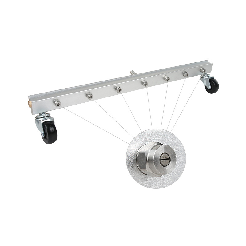High Pressure Washer Undercarriage Cleaner 7 Nozzle Road Cleaning Tool